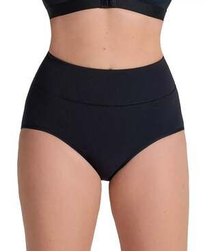 Leonisa Women's High-Waisted Classic Smoothing Brief Black Size M 0734